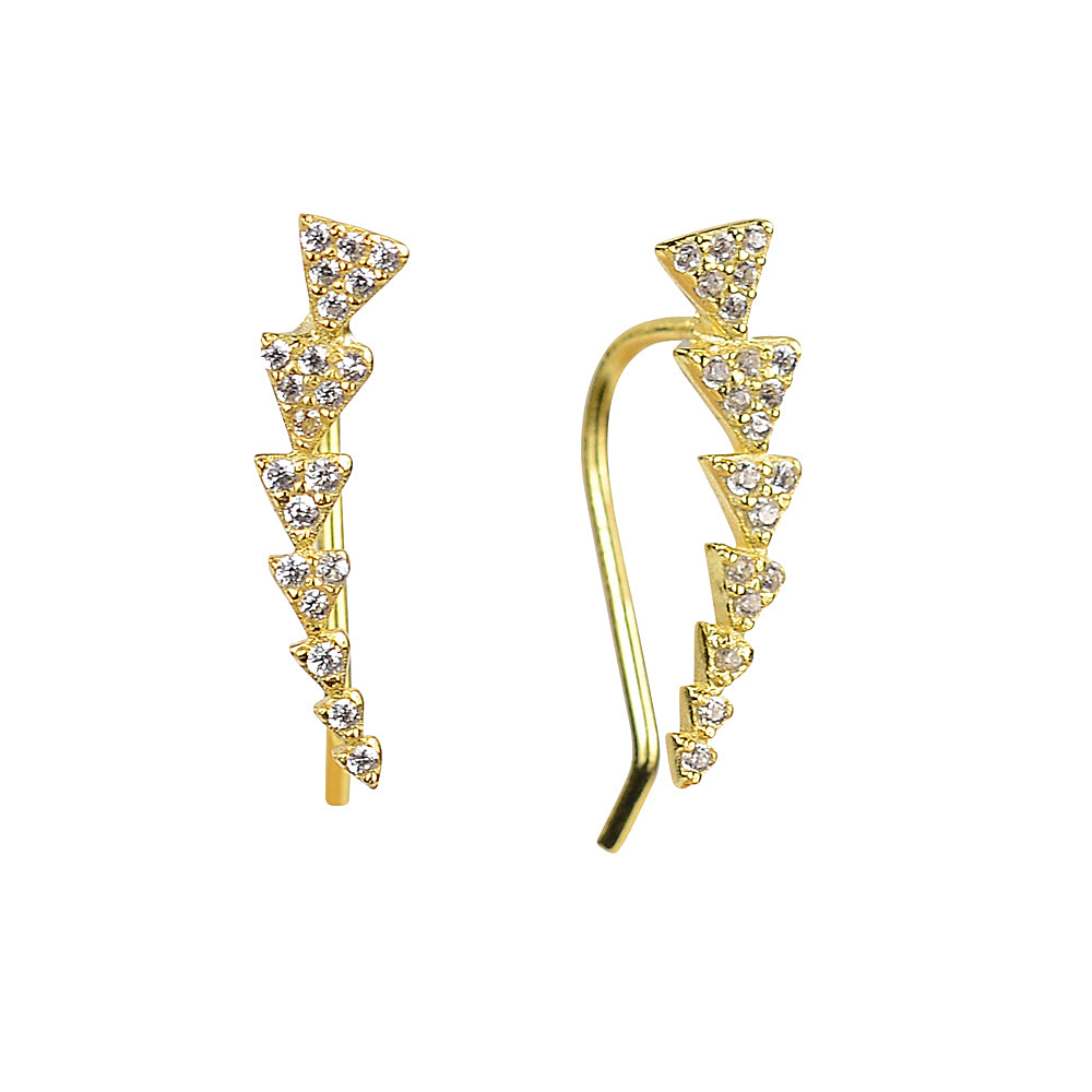 Faith Triangle Climer Earings